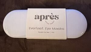 Après Beauty Everlast Reusable Silicone Eye Masks with Travel Case - Brand New